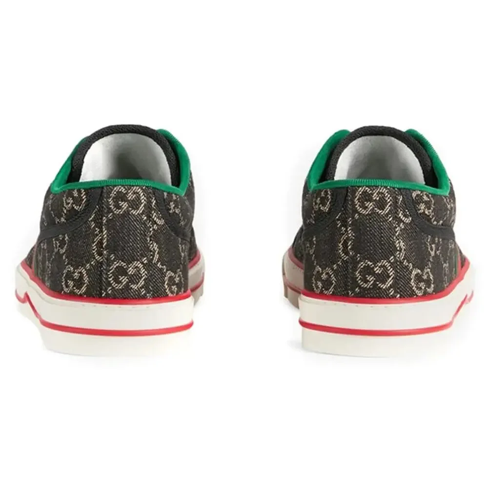 Gucci Tennis 1977 Black Ivory Supreme Men's Sneakers Size 14G